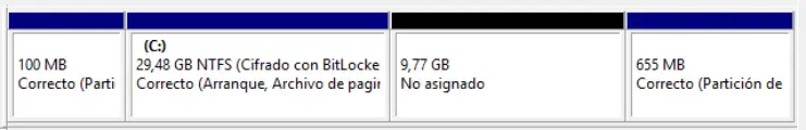 crear particion de windows