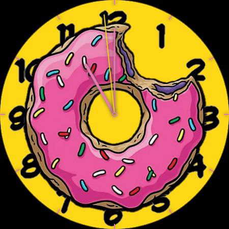 homer watch face rosquilla